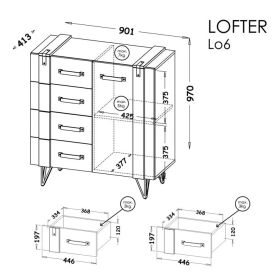 Lofter LO6 Komoda- Dolmar Dolmar