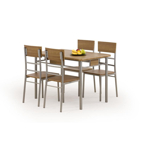 Zestaw Stół+4 Krzesła Nataniel -Halmar Halmar