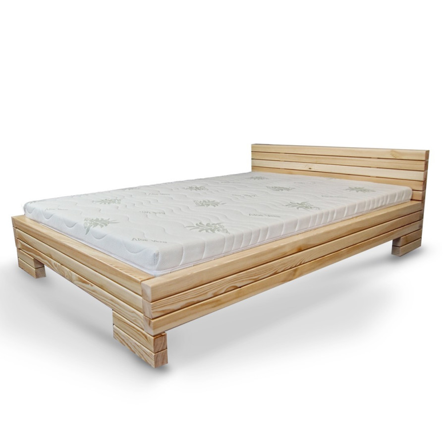 Łóżko Aspen z belek drewnianych- Meble Doktór Meble Doktór