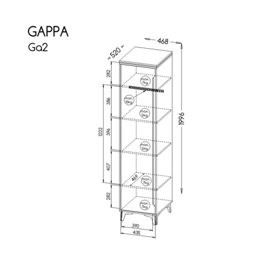 Gappa GA2 Półszafa- Dolmar Dolmar